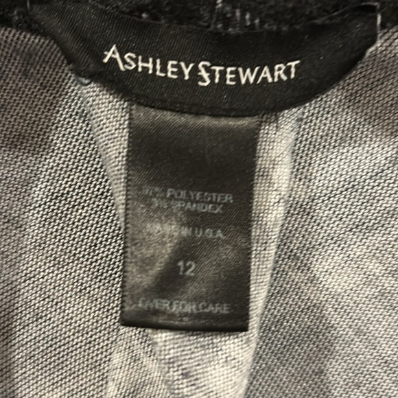 Ashley Stewart Black White Plaid Cape Shawl Size 12 - Picture 3 of 8